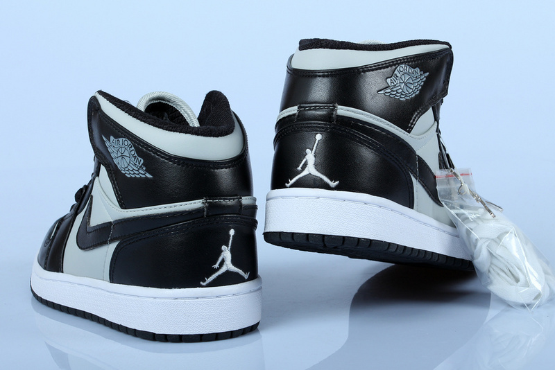 Air Jordan 1 Men Shoes Black /Gray Online